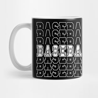 Baseball Typography Mug